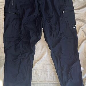 Gymshark Black Breathable Cargo Joggers Large